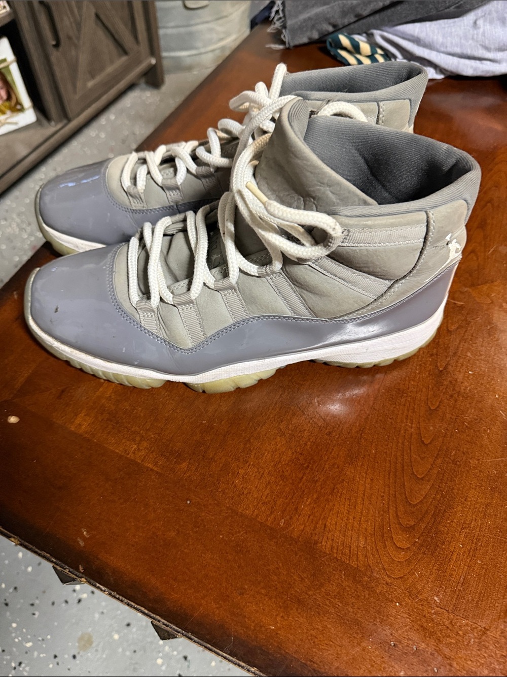 Men's Grey High-Top Athletic Sneakers